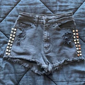 BDG studded jean shorts